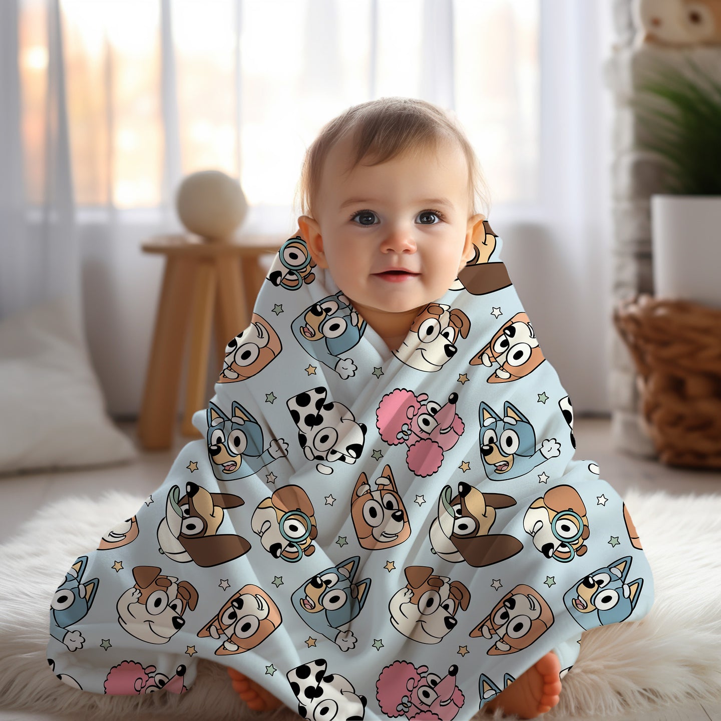 Personalized Bluey Blanket